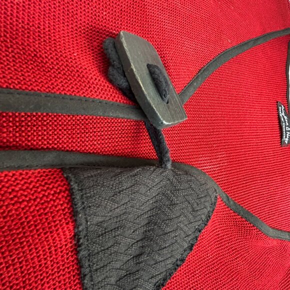 Krisztina Nagy Designer Collection Womens Red Knit Cardigan Front Detail Size 2X - Picture 8 of 9